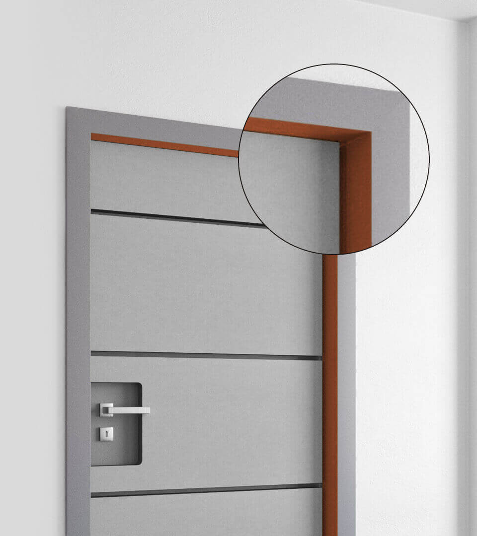 aixFOAM Door insulation set for mounting inside the door frame